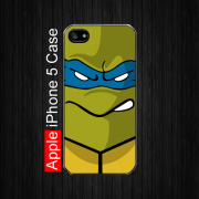 iPhone 5 Case,teenage mutant ninja turtles leonardo, Black Case
